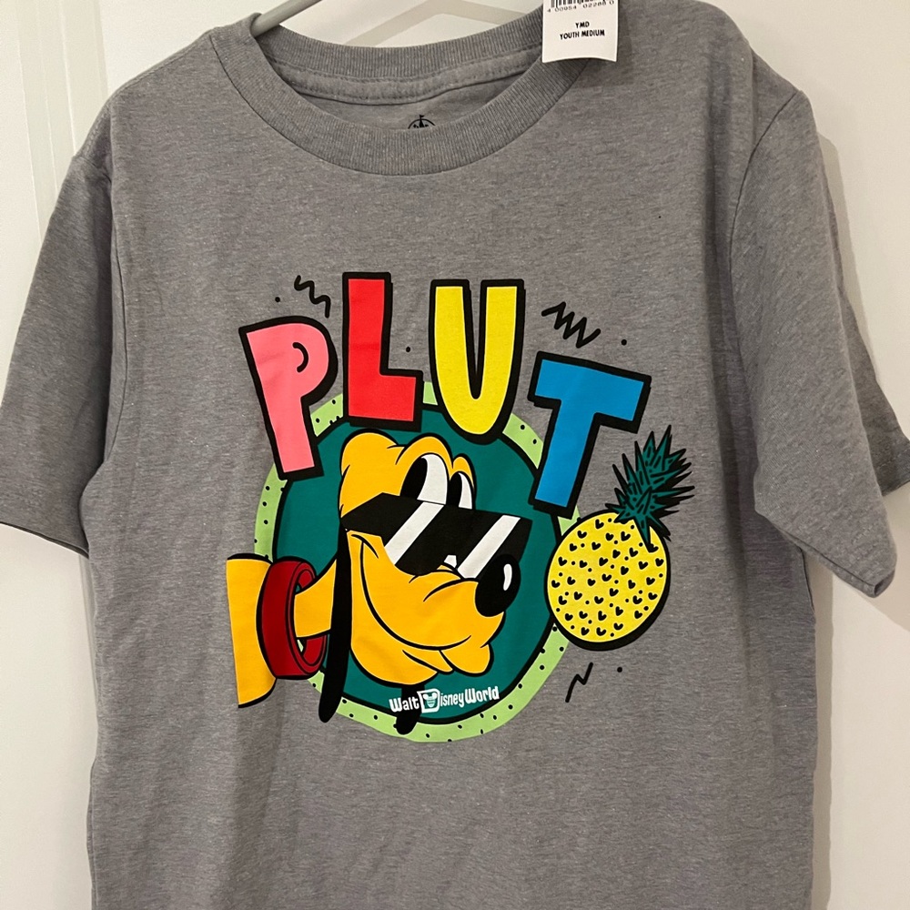 Disney Parks Pluto Boys Short Sleeve Tee